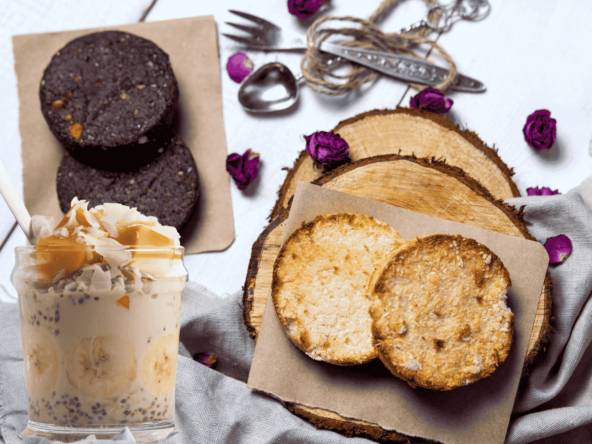 Coconut banana bread with shredded coconut for a tropical twist.