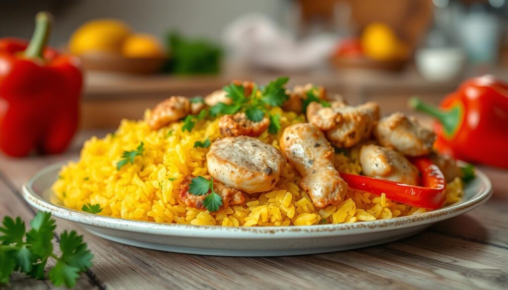 chicken and yellow rice recipe