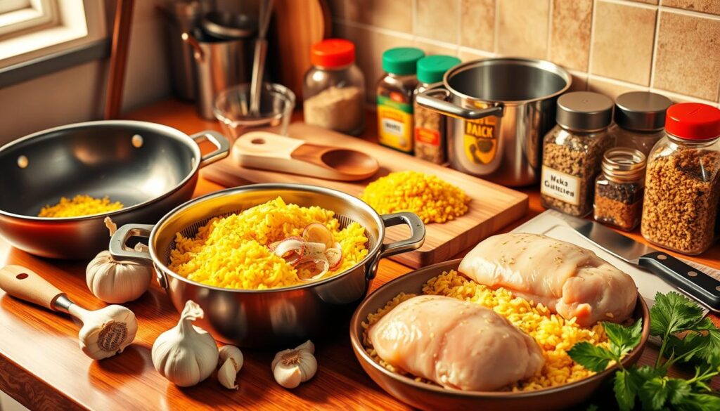 chicken and yellow rice recipe