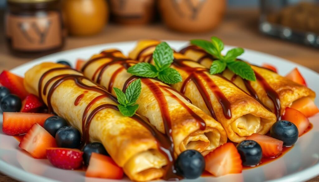 Xango dessert (Mexican Cheesecake Chimichangas)